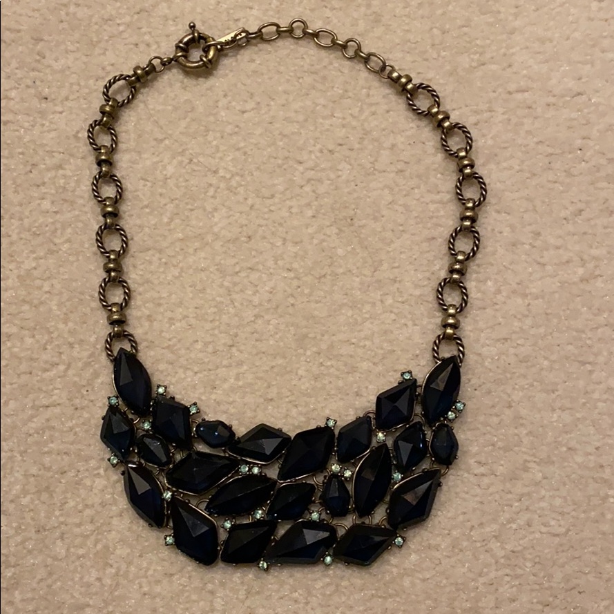 Dark Emerald Green/Black Statement Necklace